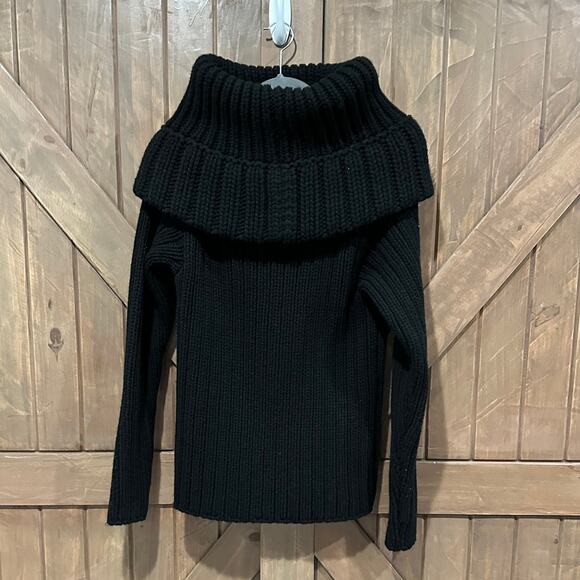 Alexander McQueen Black Cowl Neck Sweater Size XL NWT - Picture 9 of 9